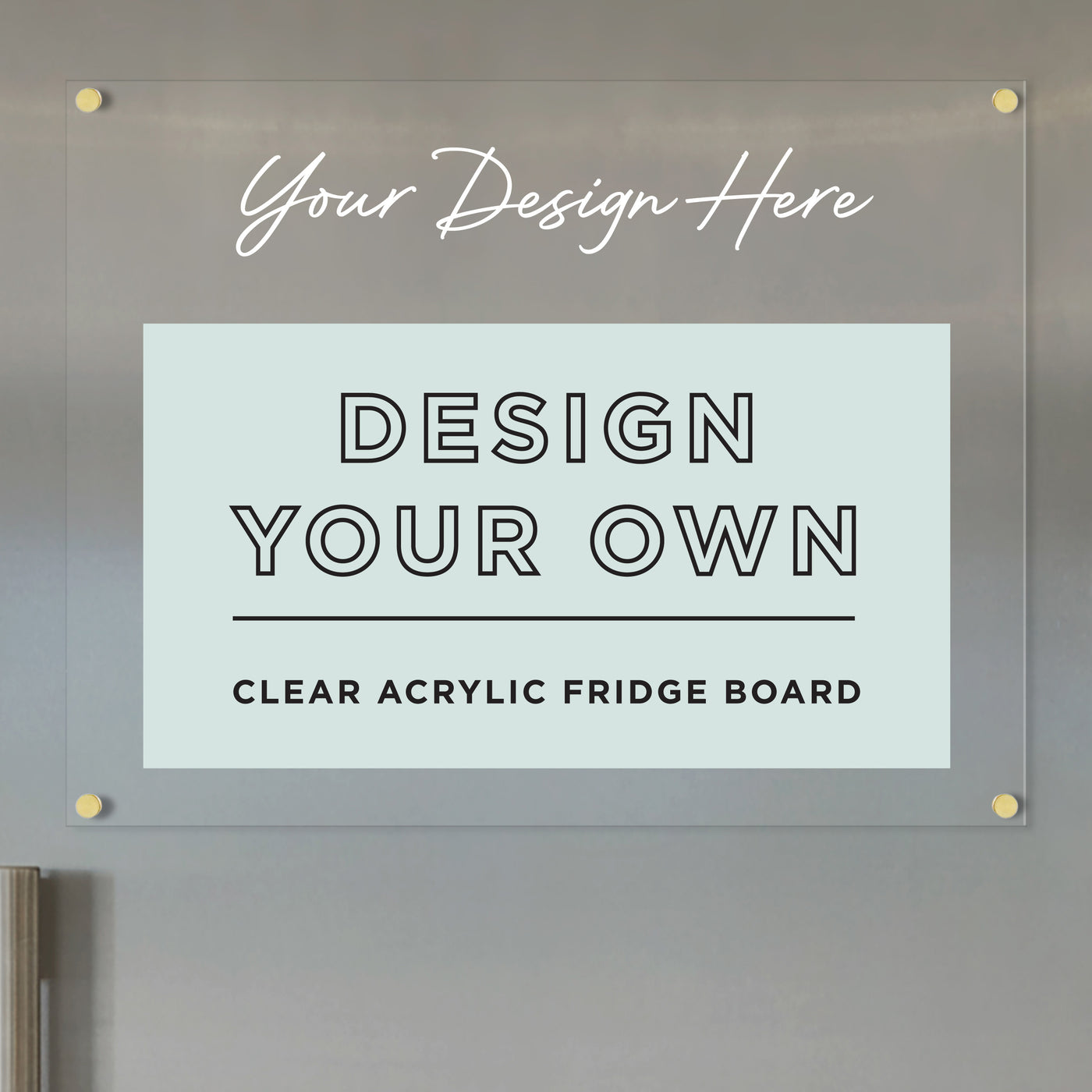 Acrylic Fridge Board - Design Your Own acrylic fridge board | Horizontal