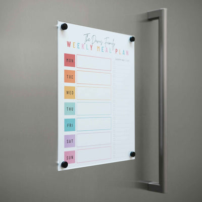 Magnetic Chore Chart cover - a magnetic dry erase clear cover for paper chore charts or other lists!