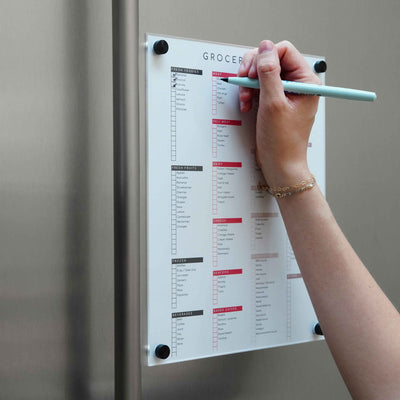 Magnetic Chore Chart cover - a magnetic dry erase clear cover for paper chore charts or other lists!