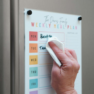 Magnetic Chore Chart cover - a magnetic dry erase clear cover for paper chore charts or other lists!