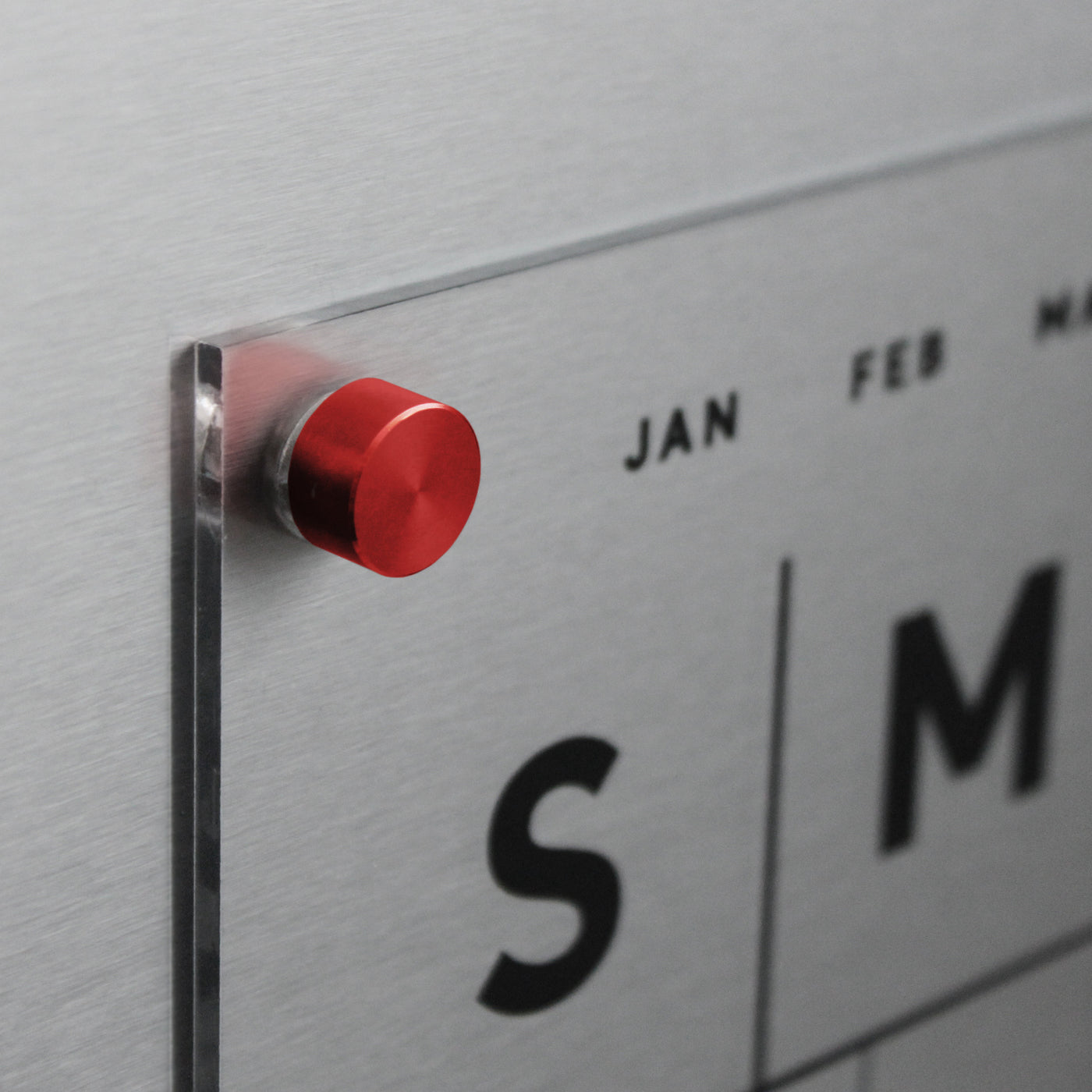 FRIDGE calendar  - Magnetic acrylic with side notes  | Dry erase calendar